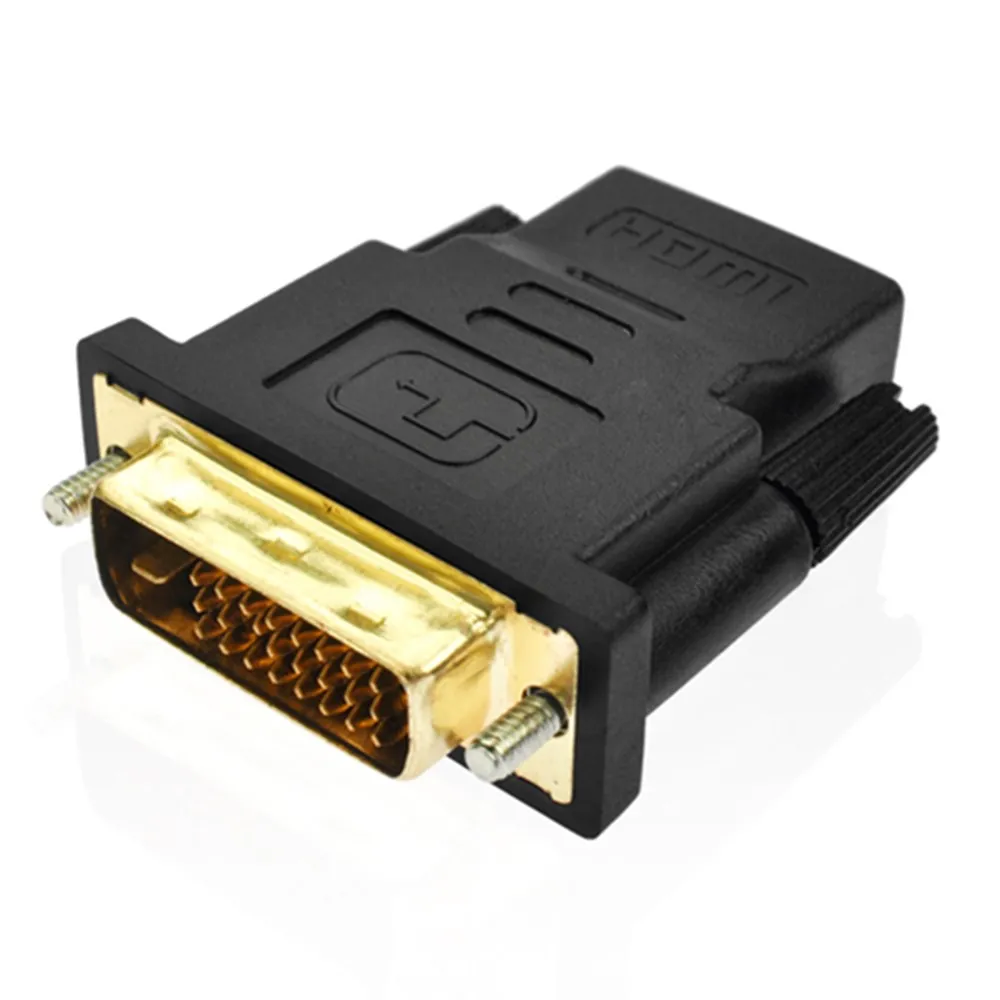 DVI D 24 + 1 к HDMI разъем адаптера с двойным соединением штекер на гнездо Кабель