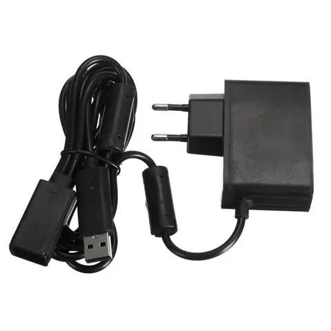 Кабель-адаптер питания переменного тока с вилкой для ЕС и США, 12 В, 360 А, для Xbox 360, XBOX, зарядка с датчиком Kinect