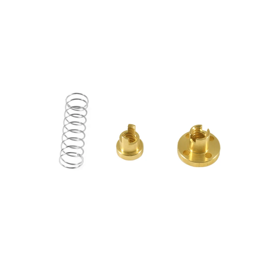 

3D Printer Parts T8 Anti Backlash Spring Loaded Nut Elimination Gap Nut for 8mm Acme Threaded Rod Lead Screw CNC Nut