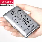 Металлический держатель для кредитных карт QOONG 3 вида стилей, мужскойженский дорожный кошелек из нержавеющей стали с рчид, чехол для удостоверения личности, Кредитная Держатель для карт