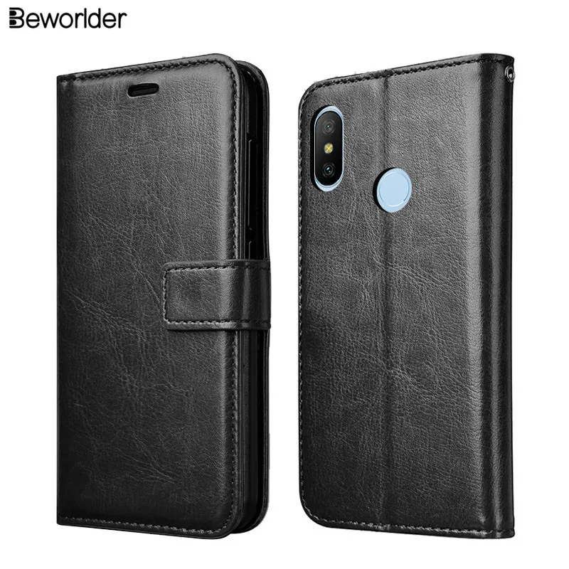 Чехол Beworlder для Xiaomi Redmi 6 Pro 6A чехол из искусственной кожи флип кошелек фоторамка