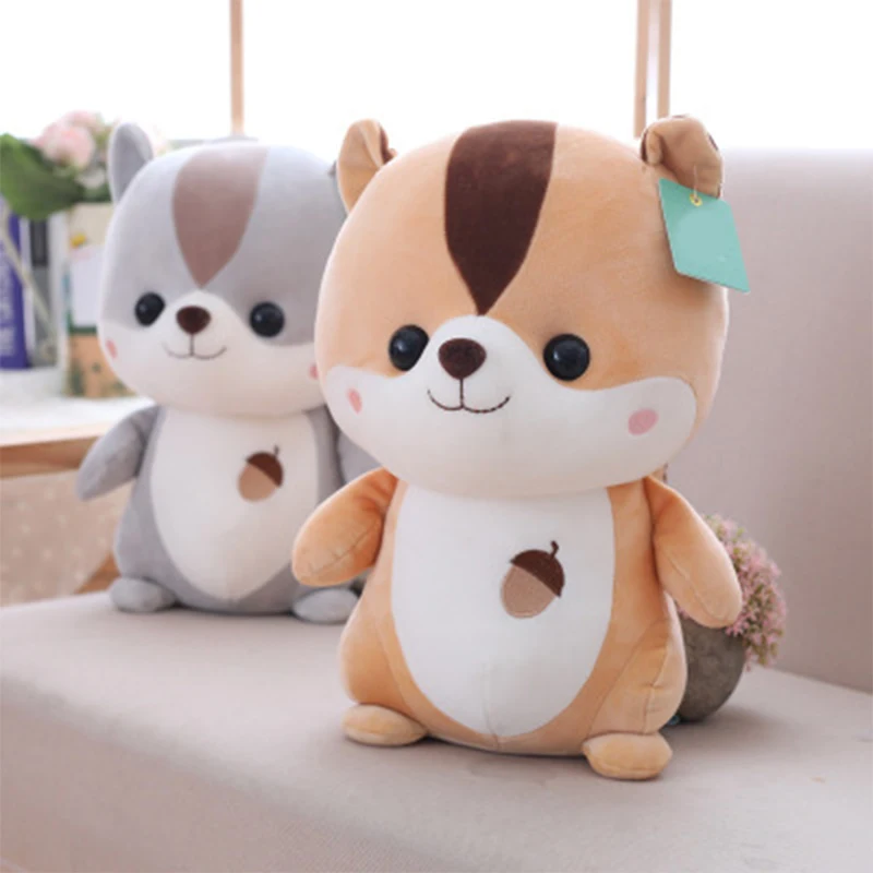 25 см милая плюшевая кукла белка Kawaii животные игрушки в подарок на день рождения