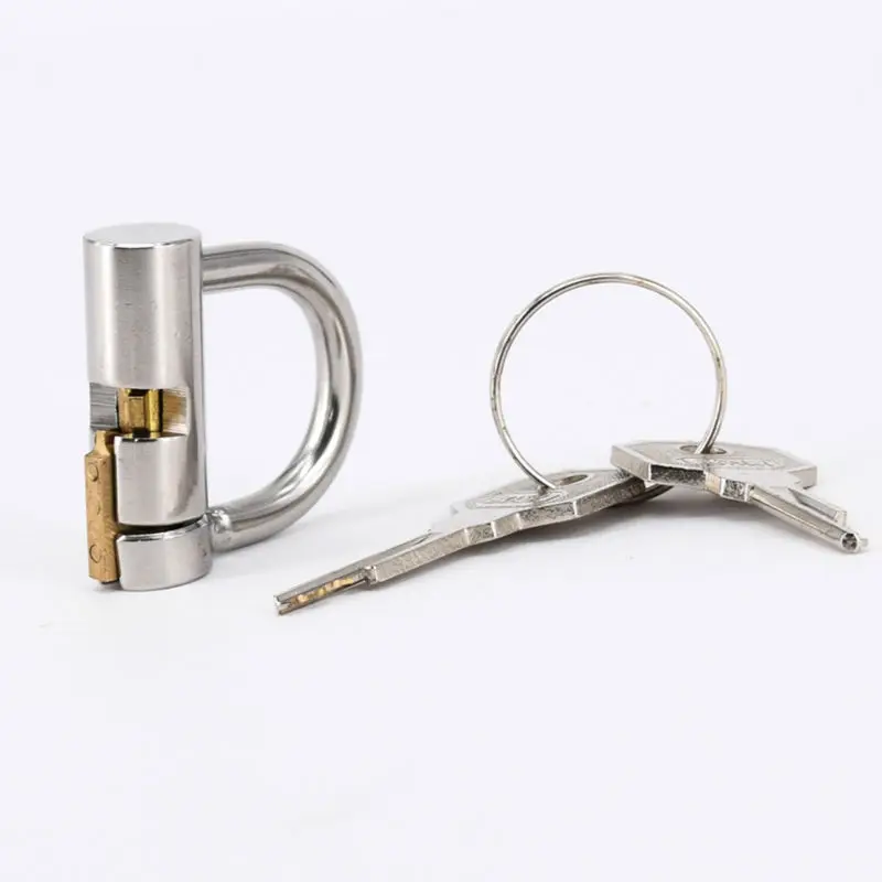 D образное кольцо пениса из нержавеющей стали 5 мм|male chastity device|chastity devicemale |
