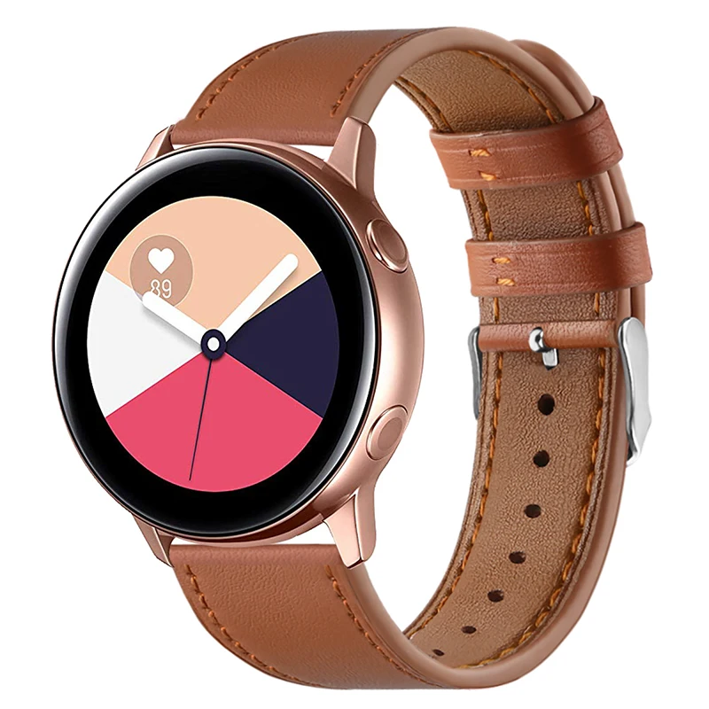 Ремешок для часов из натуральной кожи Samsung Galaxy Watch Active Band 42 мм Классический