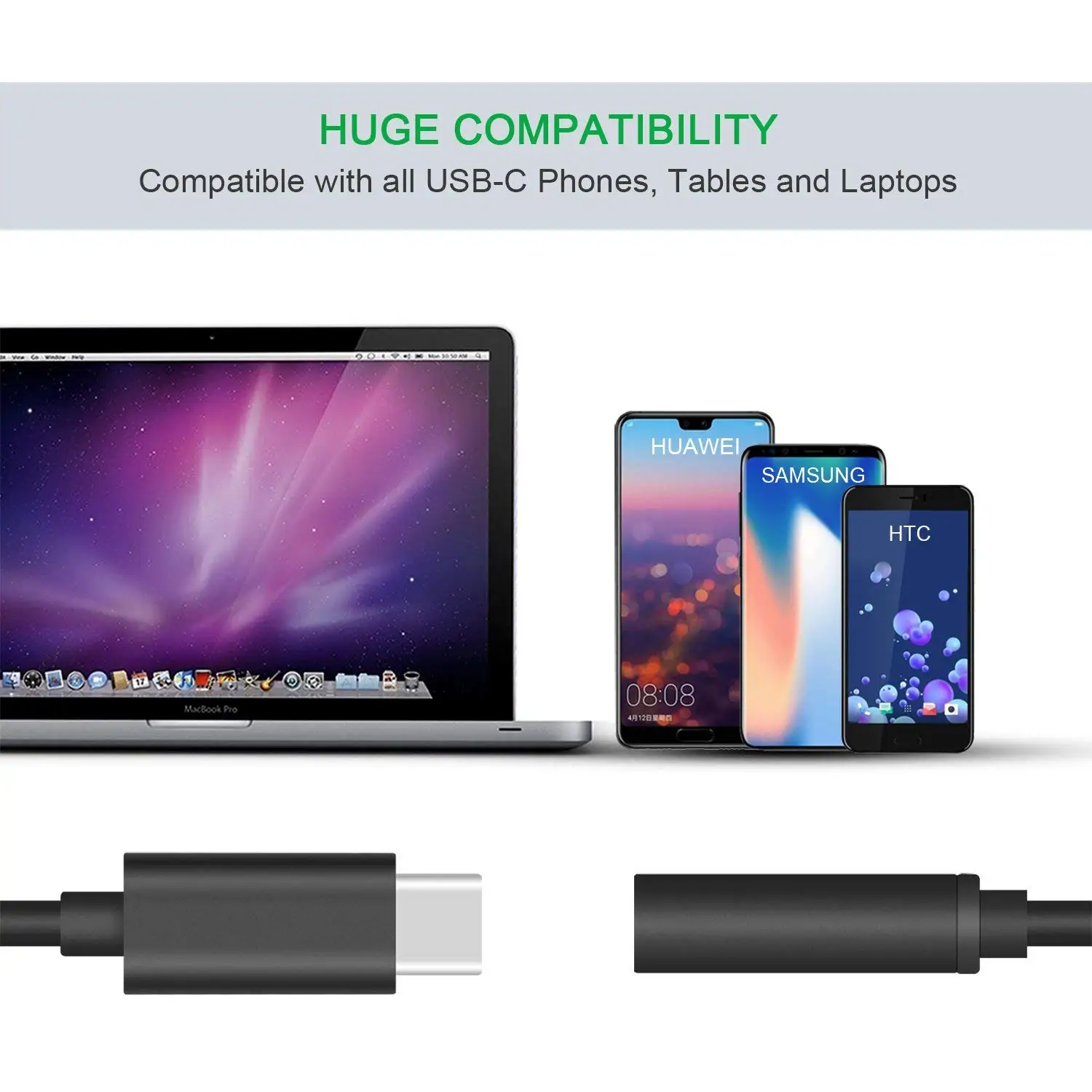 HBUDS usb type C до 3 5 мм адаптер для наушников USB штекер AUX аудио Женский Разъем Xiaomi 6 Mi6 MIX