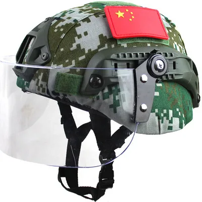 MICH2000 CS тактический шлем+ Защитная маска+ камуфляжный чехол для шлема