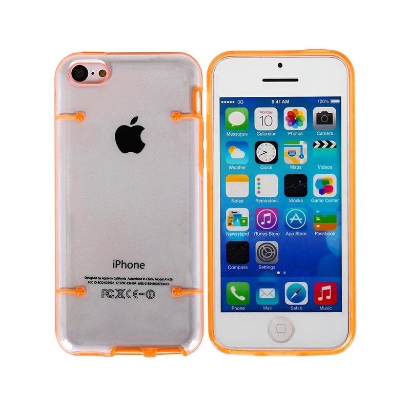 Haissky Роскошные Прозрачный чехол для iPhone 5C Жесткий ПК Защитный Apple телефон