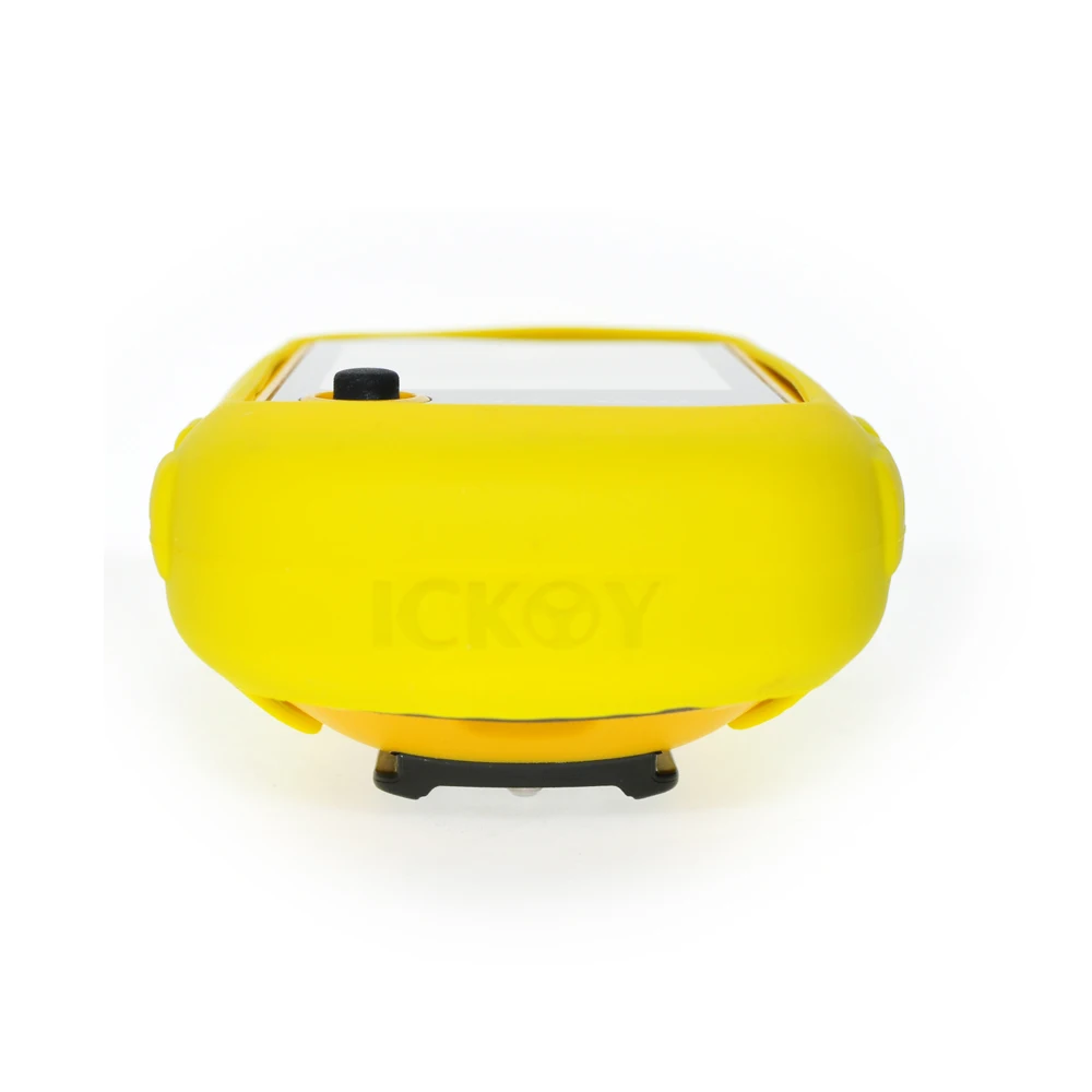 Защитный силиконовый резиновый желтый чехол + черный съемный ремешок для шеи с