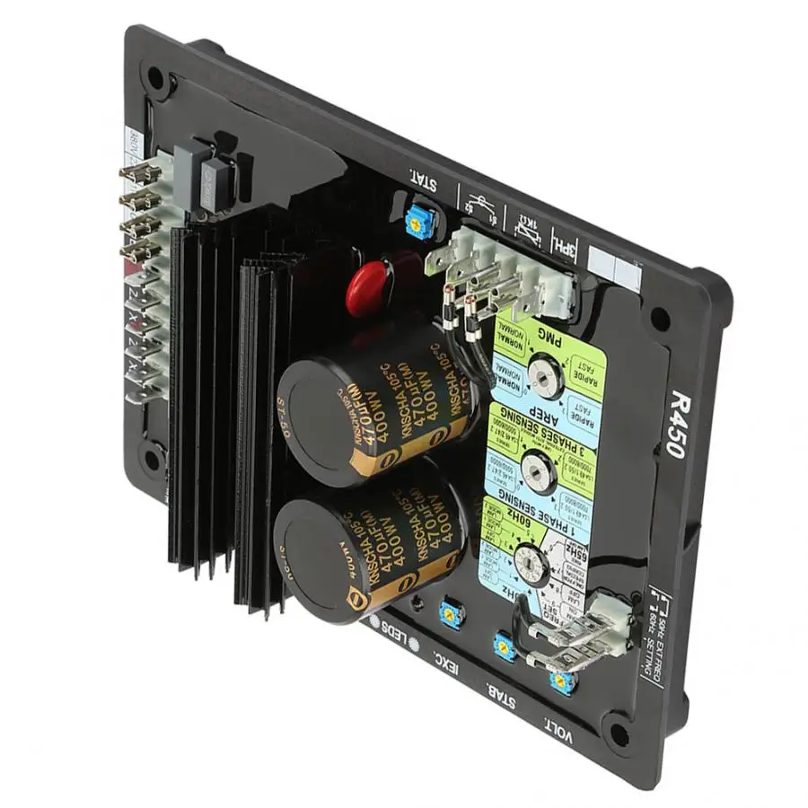 Генератор AVR R450 автоматический регулятор напряжения стабилизатор мощности бесщеточный дизельный генератор система набор деталей аксессуар