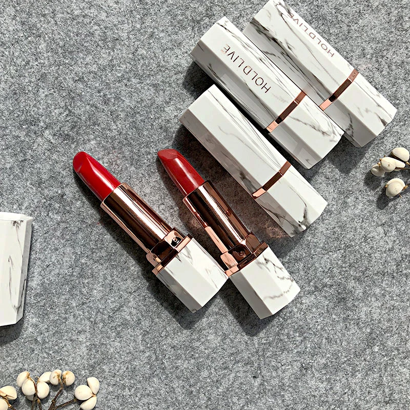 HOLD LIVE бренд макияж белый нефрит мрамор матовая водостойкая помада стойкий