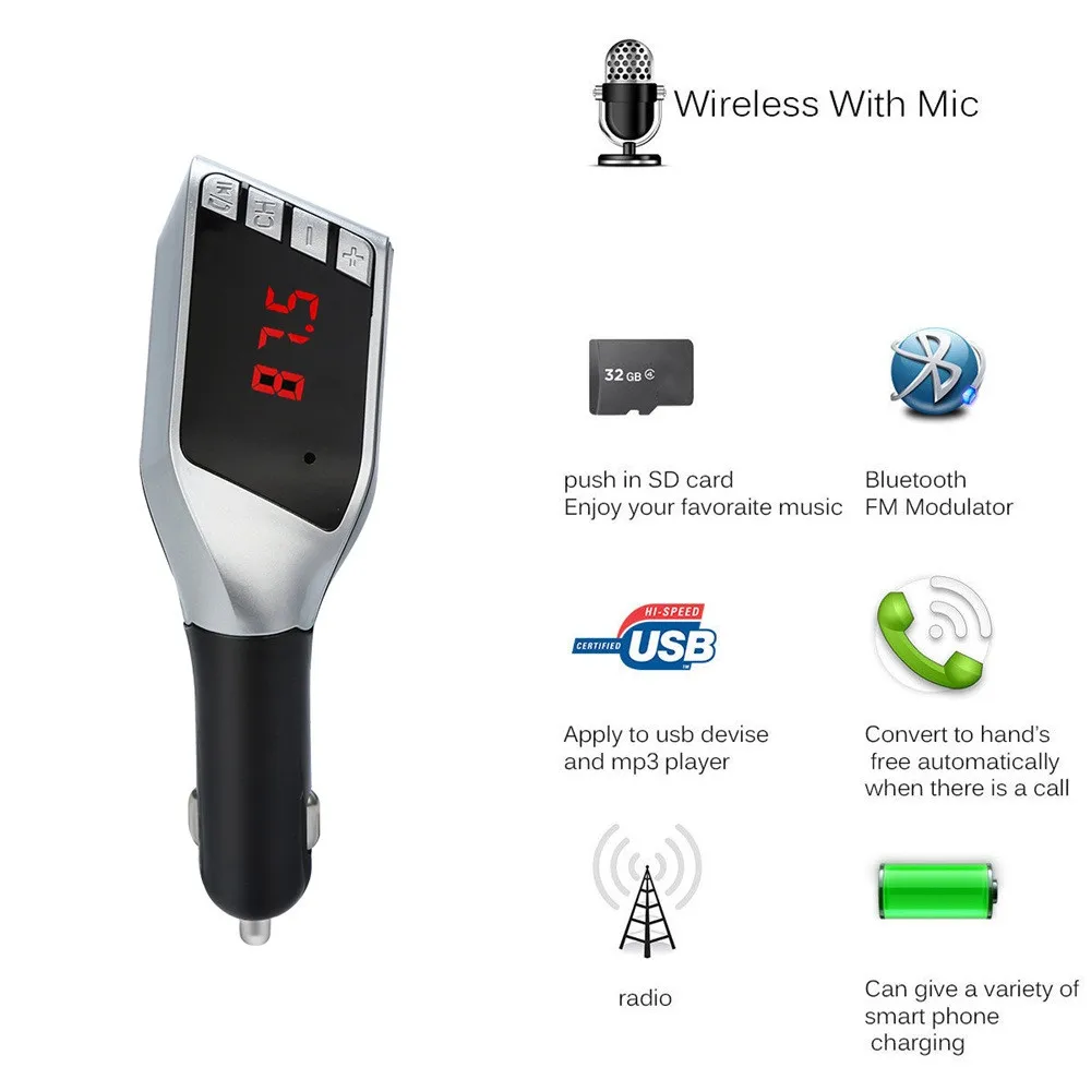 Автомобильный Стайлинг высокое качество X5 беспроводной Bluetooth Золотой ЖК MP3 плеер Автомобильный Комплект SD MMC USB fm-передатчик модулятор