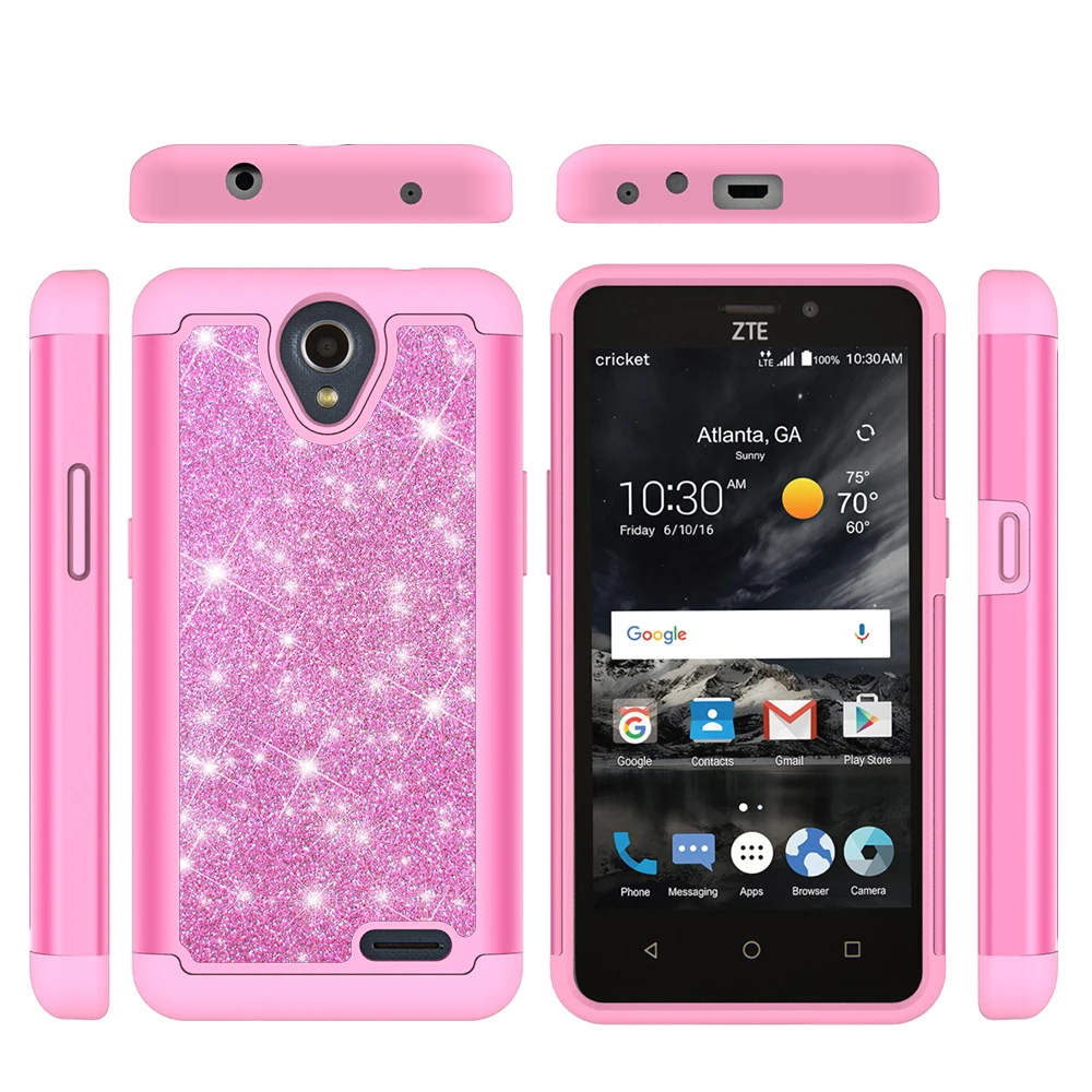 Чехол для zte N9136 Блестящий двухслойный силиконовая крышка PC Prestige 2 чехол Prelude Plus Maven
