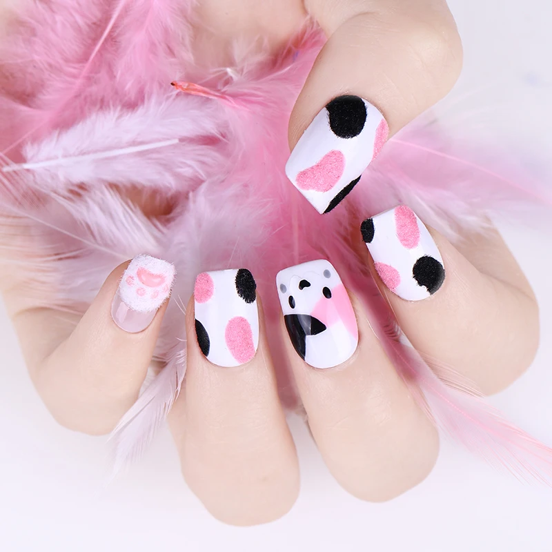 BORN PRETTY 1 коробка Рождественский блеск для ногтей яркий цвет пушистая