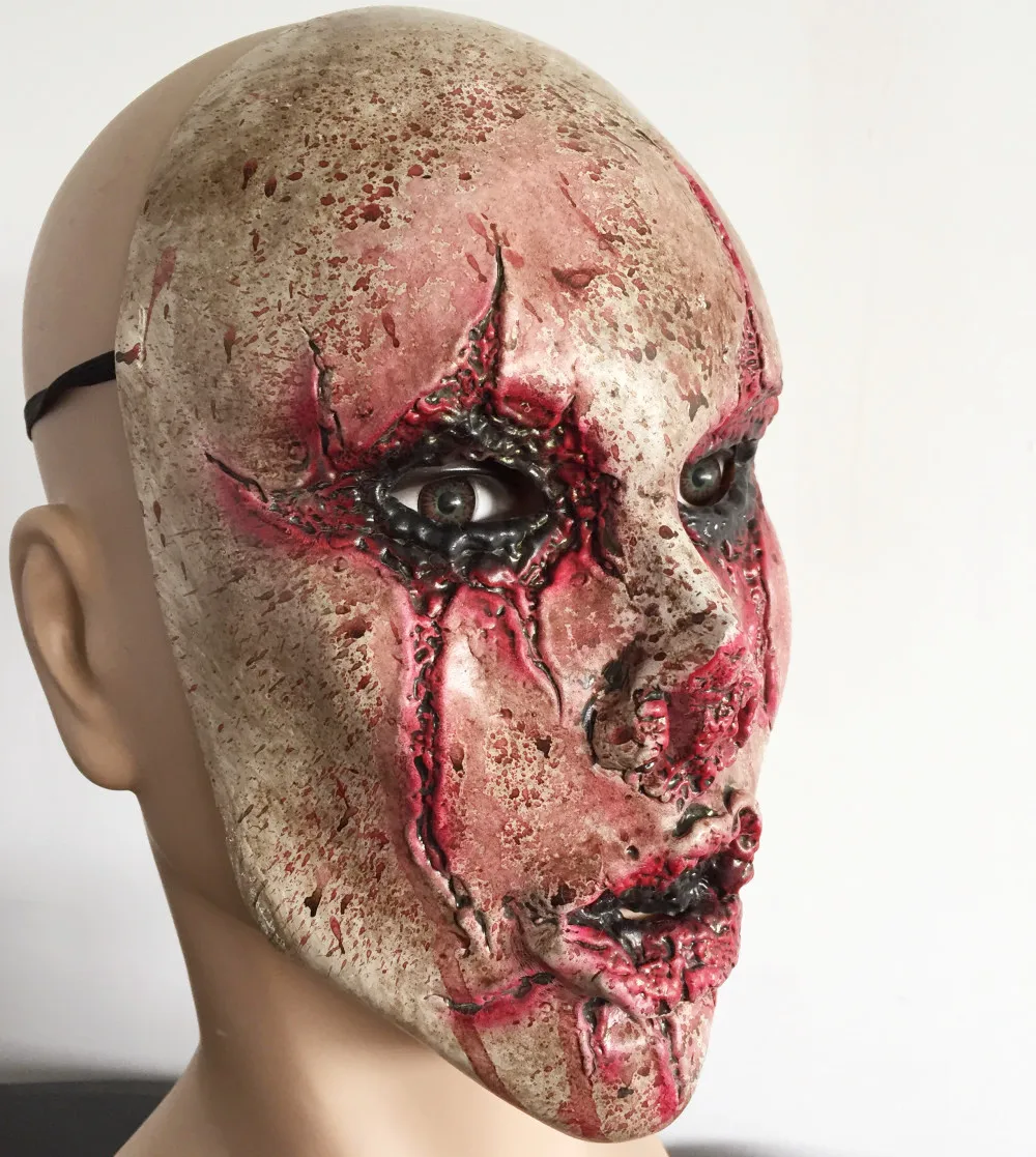 Realista Horror erotica страшная маска кровь зомби аноним латекс Череп взрослый Mascaras клоун