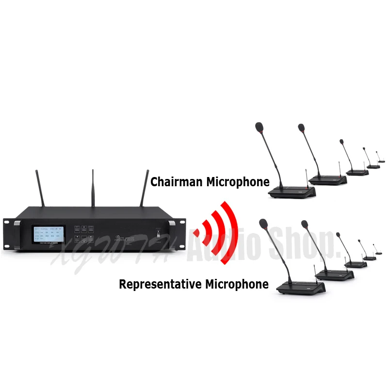Цифровой беспроводной микрофон для конференц зала с 12 гусиной шеей|Микрофоны| |
