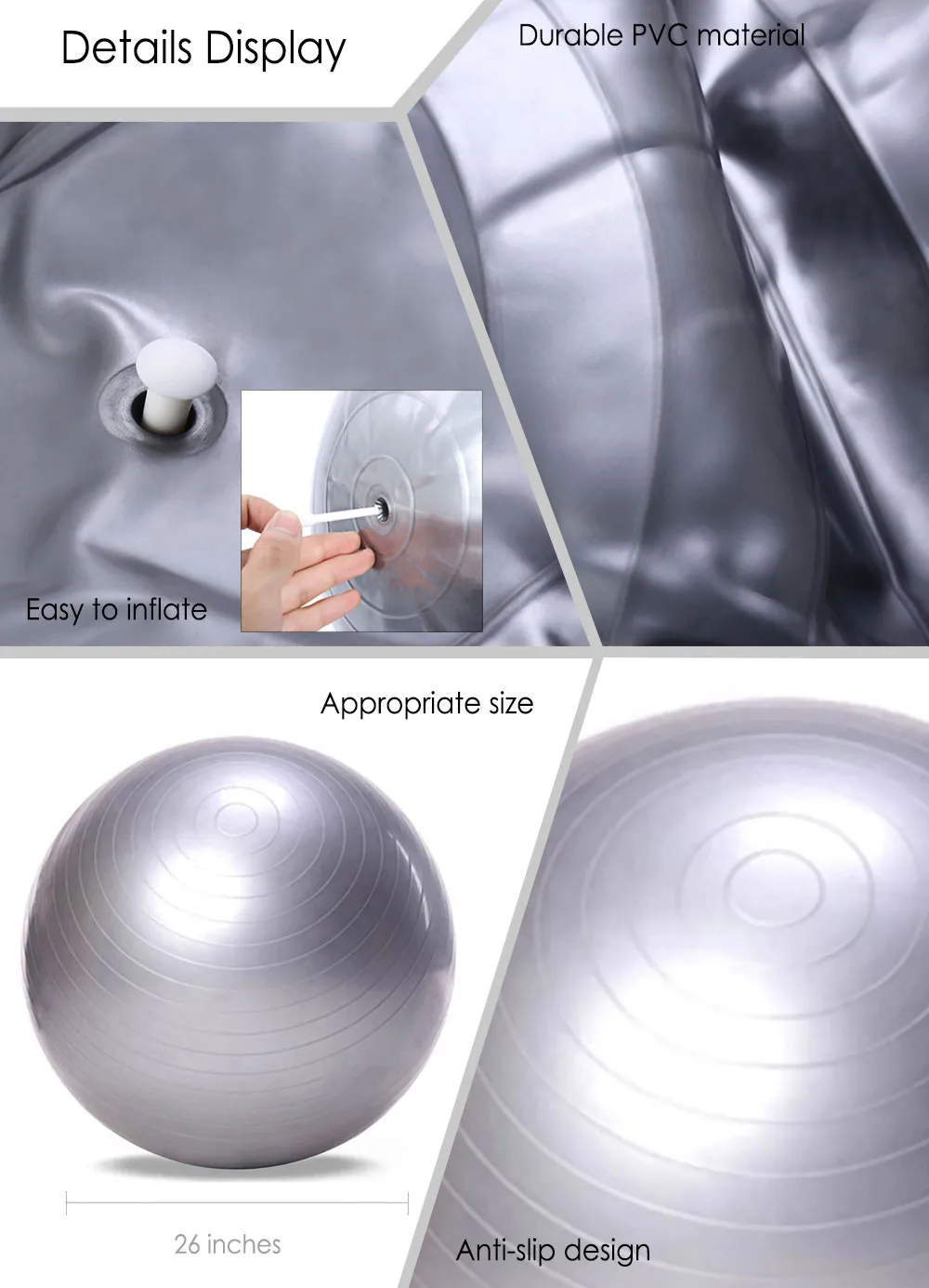 Утолщенный взрывозащищенный мяч для йоги беременных женщин баланс родов йога