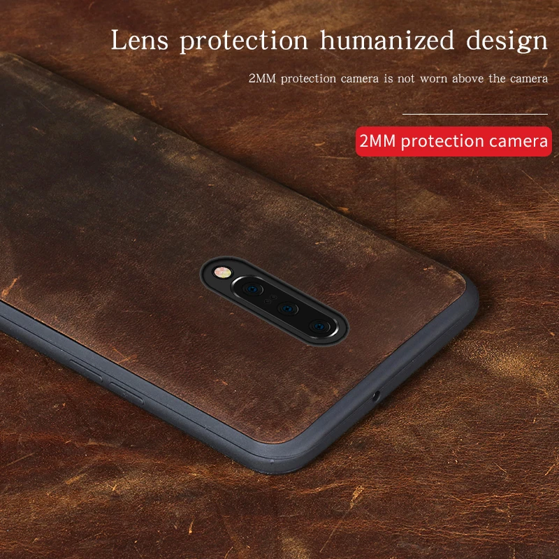 LANGSIDI Original Genuine leather Case For Oneplus 9 pro 8 8t 6 7T 9R one plus nord 2 n10 n200 protective Shockproof cover |