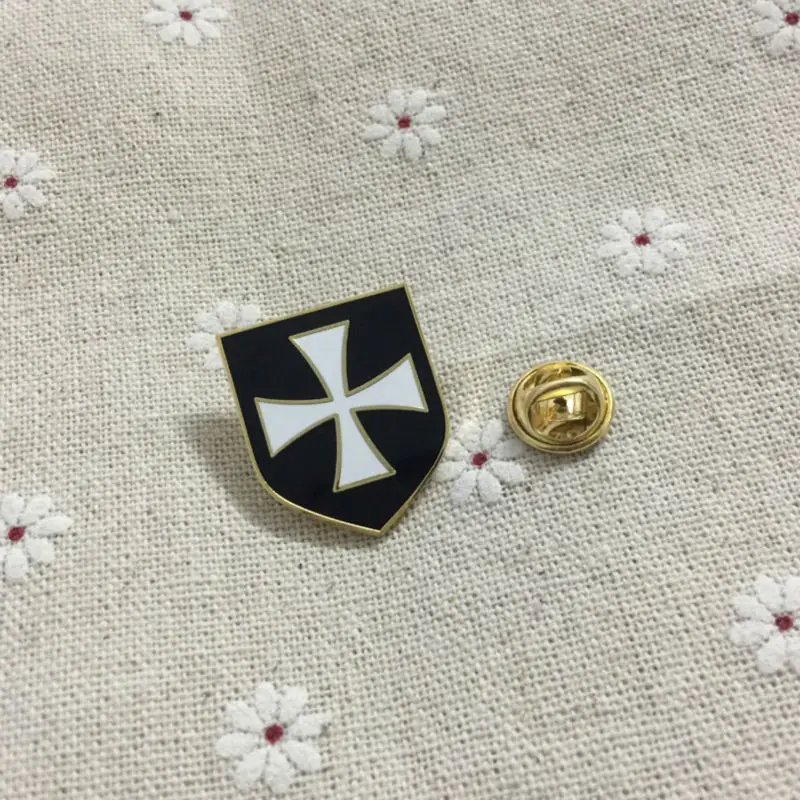 Горячая Распродажа белый крест черный щит христианская армия крестоносцы рыцари