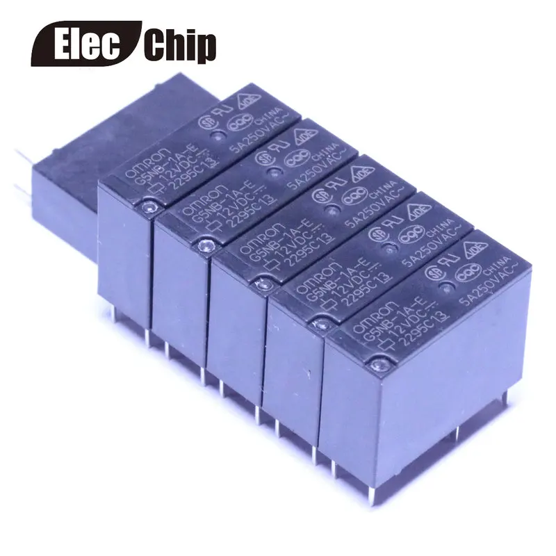 5 шт., новые оригинальные кнопки Omron Реле G5NB-1A-E-12VDC G5NB-1A-E-DC12V G5NB-1A-E-12V G5NB-1A-E 12VDC 5A 4Pin
