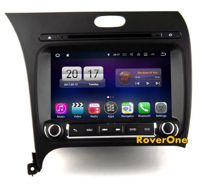 Roverone Android 7 1 Автомобильный мультимедийный плеер для Kia K3 Форте Авто DVD Радио Стерео
