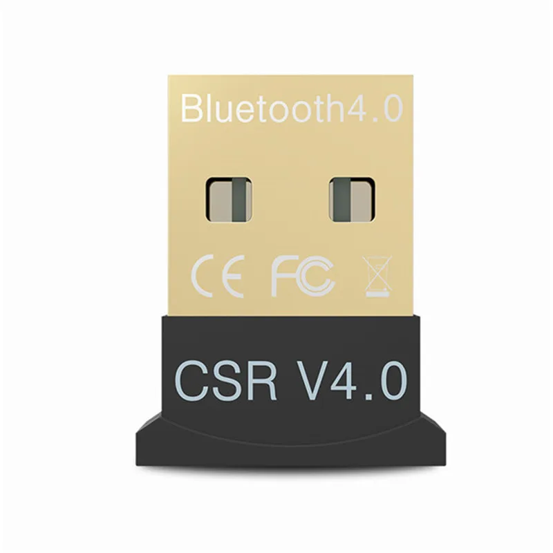 Robotsky Портативный USB Bluetooth адаптер беспроводной Bluetooth 4,0 ключ передатчик для Windows XP Vista 7/8/10 - Цвет: Black