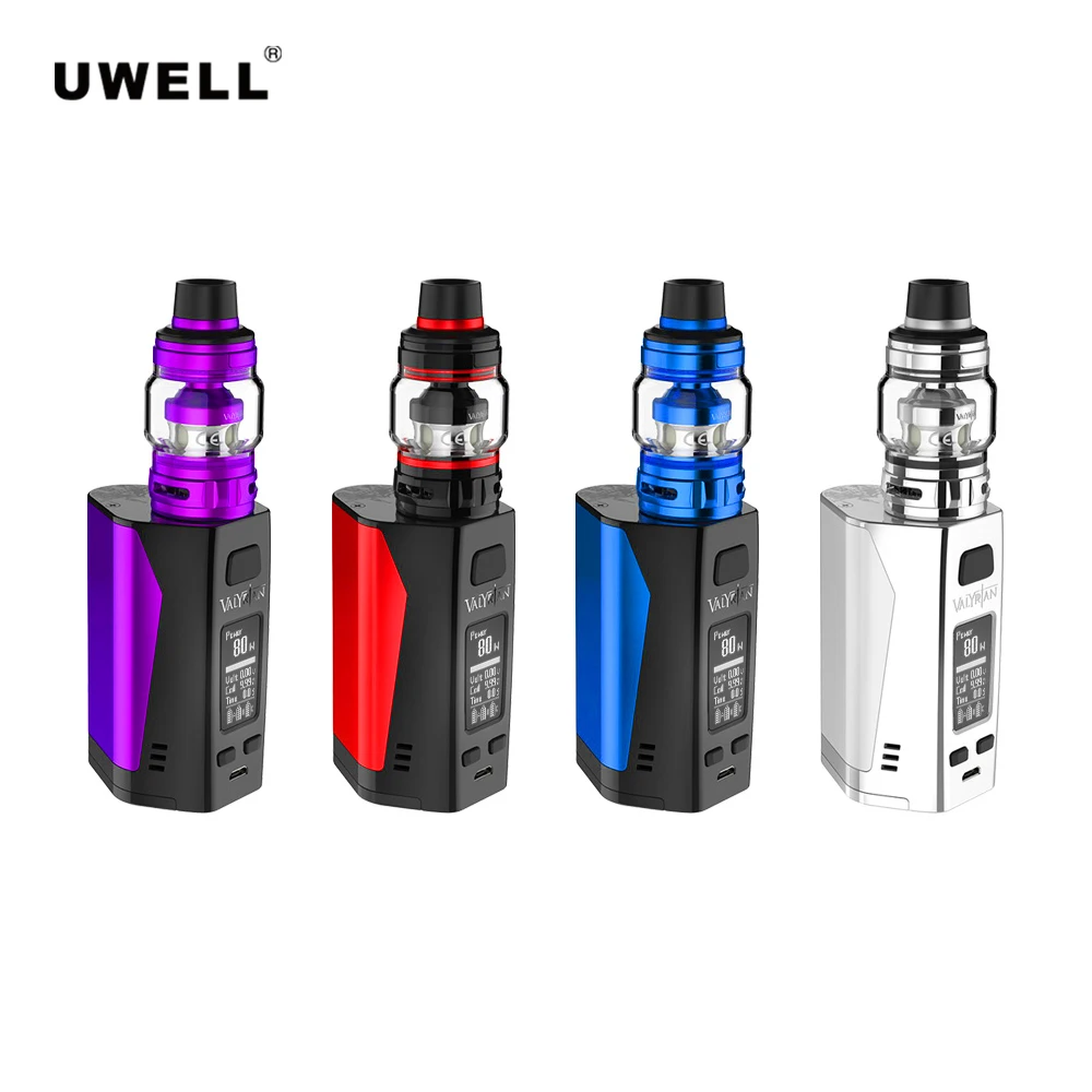 Оригинальный Uwell Valyrian II Vape комплект с 6 мл распылитель большие облака 300 Вт коробка