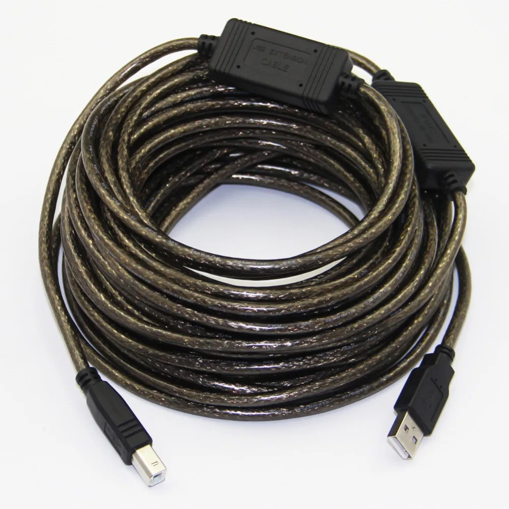 Кабель для принтера Bochara USB 2 0 Type A Male B Buit in Dual IC Chipset двойное экранирование (фольга +