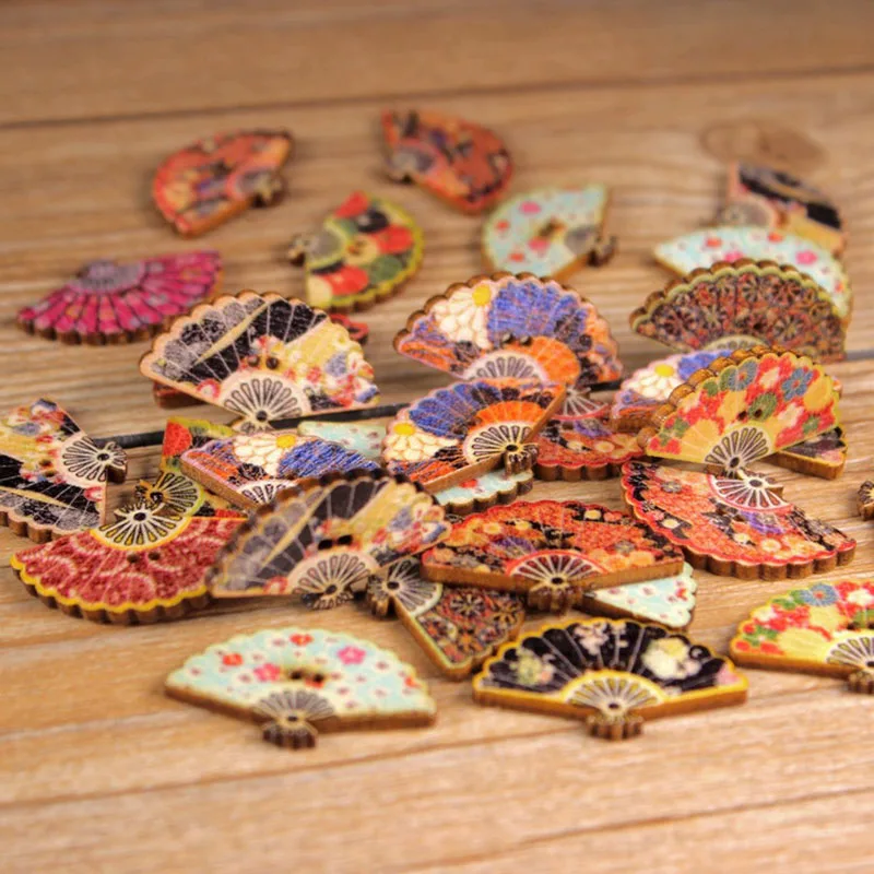 Деревянные пуговицы для шитья рукоделия деревянные кнопки украшения