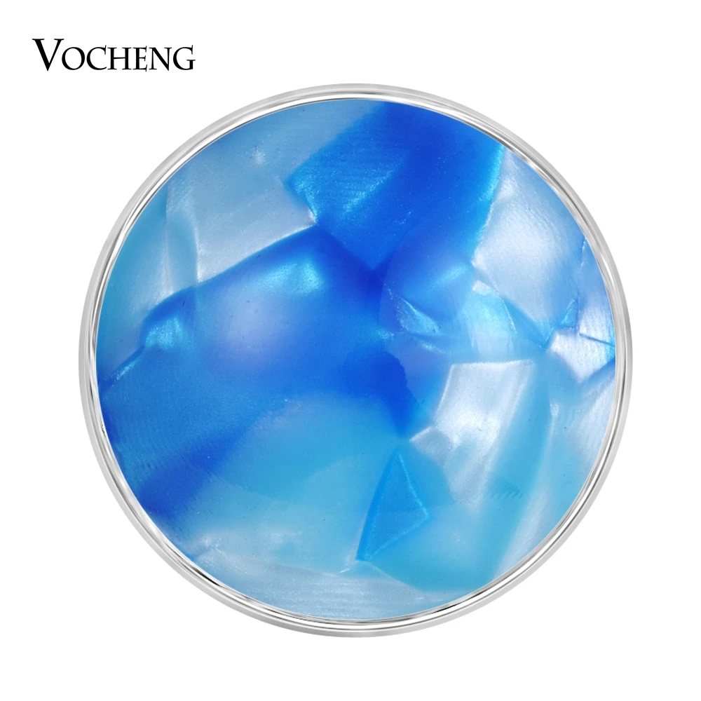 Vocheng Ginger Snap Charms Shells in the Button Resin Material Interchangeable Jewelry 18mm 8 Colors Vn-1846 | Украшения и