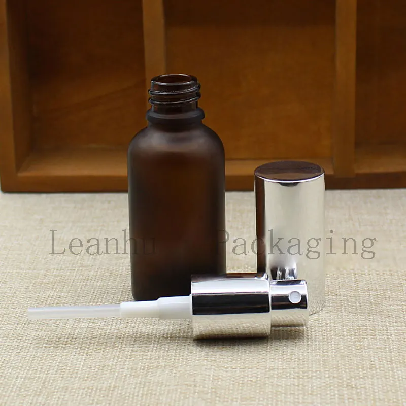 Коричневое матовое стекло эссенция масло спрей бутылка макияж установка
