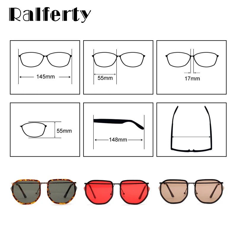 Солнечные очки в стиле ретро Ralferty W813085 для мужчин и женщин винтажные брендовые