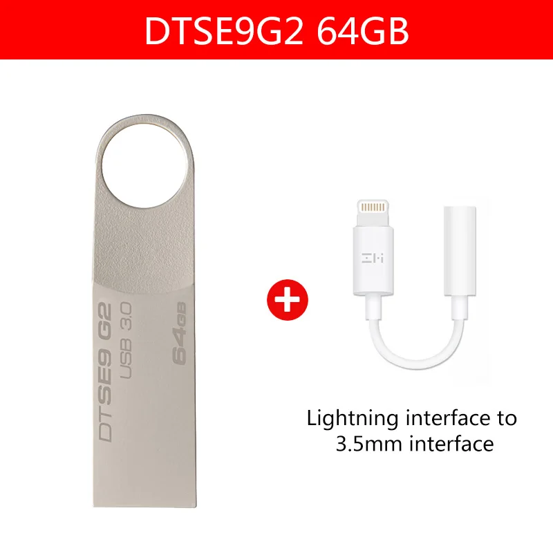 64GB-ZM-05 Kingston USB 64 GB DataTraveler USB флэш-накопитель 3,0 флешки U Stick DTSE9G2 флеш-накопитель металлический 64 GB флэш-память - Цвет: 64GB-ZM-05