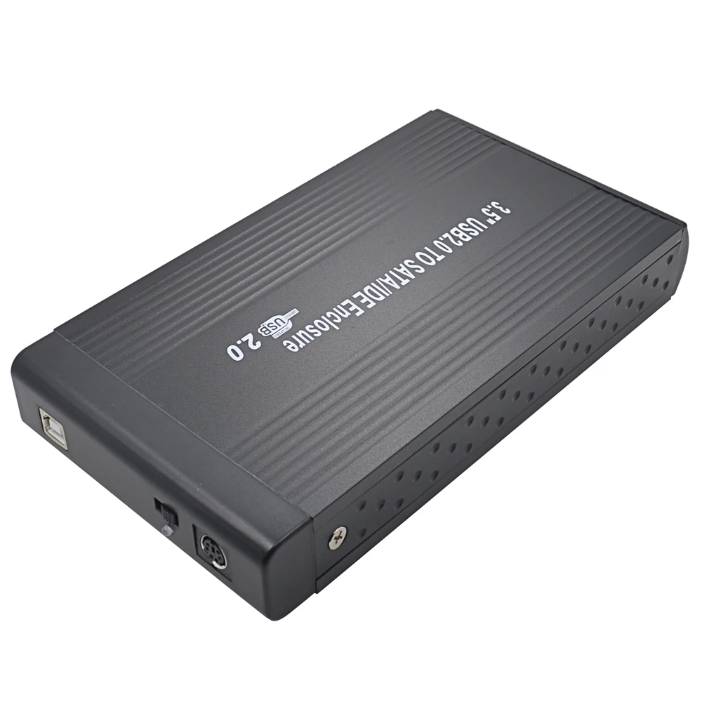 TISHRIC нам 3,5 дюймов Sata IDE/Sata USB 2,0 HDD корпус для внешнего жесткого HD SSD DVD накопитель на жестком диске 2 ТБ адаптер Мощность Алюминий чехол