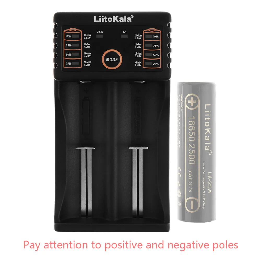 2 независимых слота USB умное зарядное устройство для 1 В 3 7 в 8 AA AAA 26650 18650 18490 18350 17670