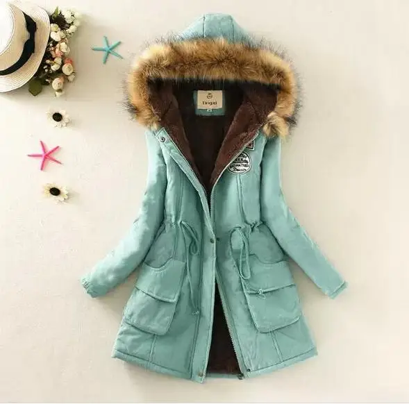 Женское базовое пальто куртка 2020 плотное теплое зимние женские парки