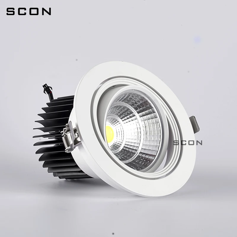 SCON AC220V Точечный светильник 30W встроенный светодиодный потолочный магазин одежды