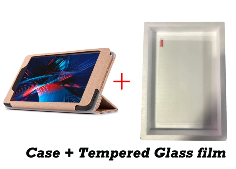 gold-Tempered film Высококачественный чехол для Alldocube m8 iplay8 pro, чехол из искусственной кожи с функцией подставки, чехол для cube iplay 8 pro - Цвет: gold-Tempered film