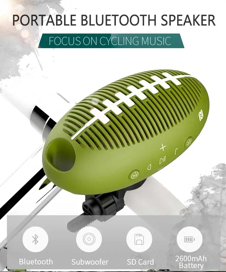 Gaciron Bluetooth динамик портативный беспроводной Велосипедный сабвуферный динамик для использования на улице звук 3D стерео музыка Аксессуары для велосипеда
