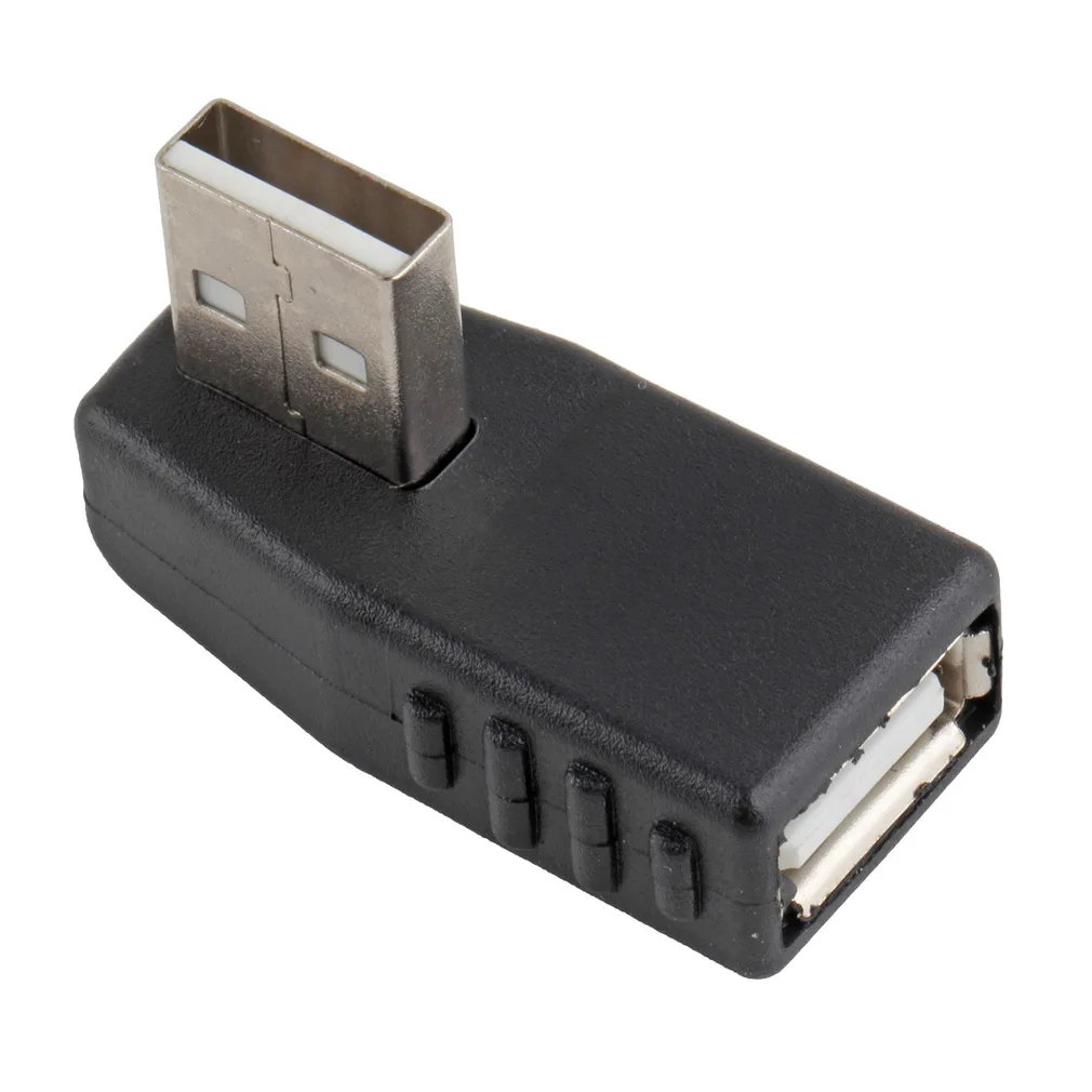 Высокое качество 1 шт. левый угол 90 градусов USB 2 0 Мужской Женский адаптер разъем