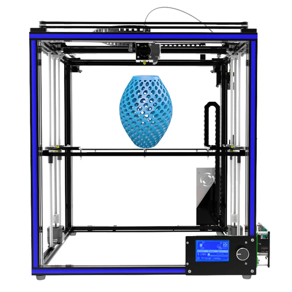 Tronxy большой размер печати области 3D принтер X5S DIY наборы алюминиевый профиль печать 12864 ЖК-контроллер Боуден экструдер большая нагревательная пластина