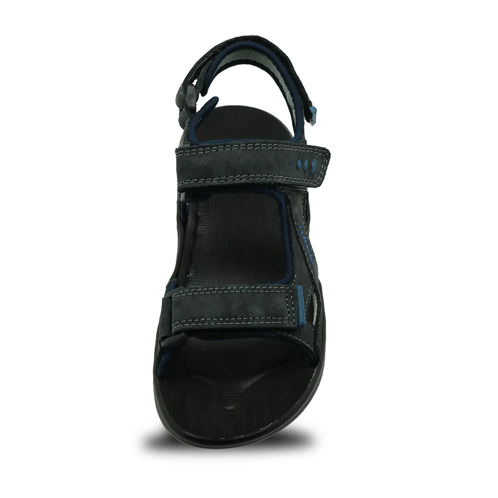 Apakowa Big Kids Shoes Genuine Leather Boys Beach Sandals with Arch Support Flat Orthopedic Children's |