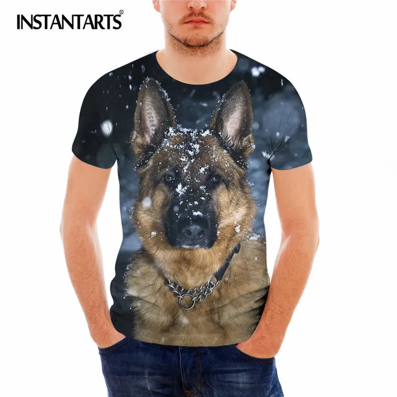 Мужская футболка instantartts Повседневная летняя из дышащей ткани с принтом немецкой