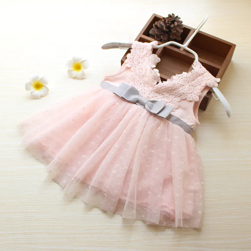 Roimyal girls dress 2018 New Lace baby girl clothes Princess Dress Sleeveless Children Festival bebe cute | Детская одежда и обувь