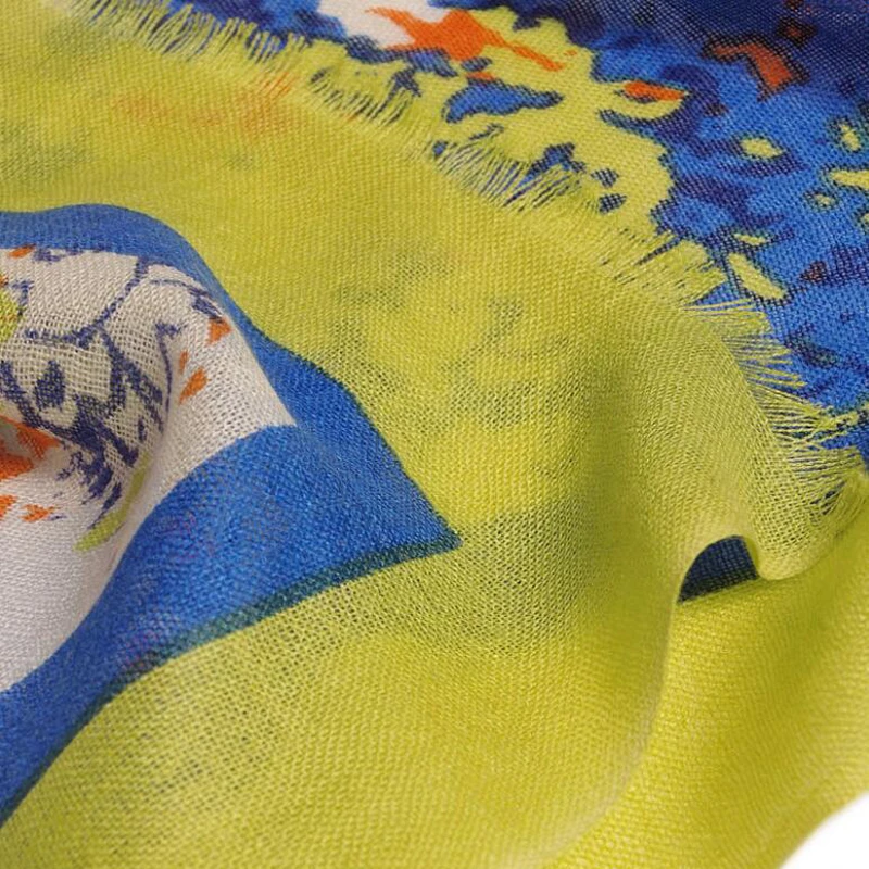 Шарф женский из шёлка и кашемира с принтом|cashmere scarf|scarf softscarf women |