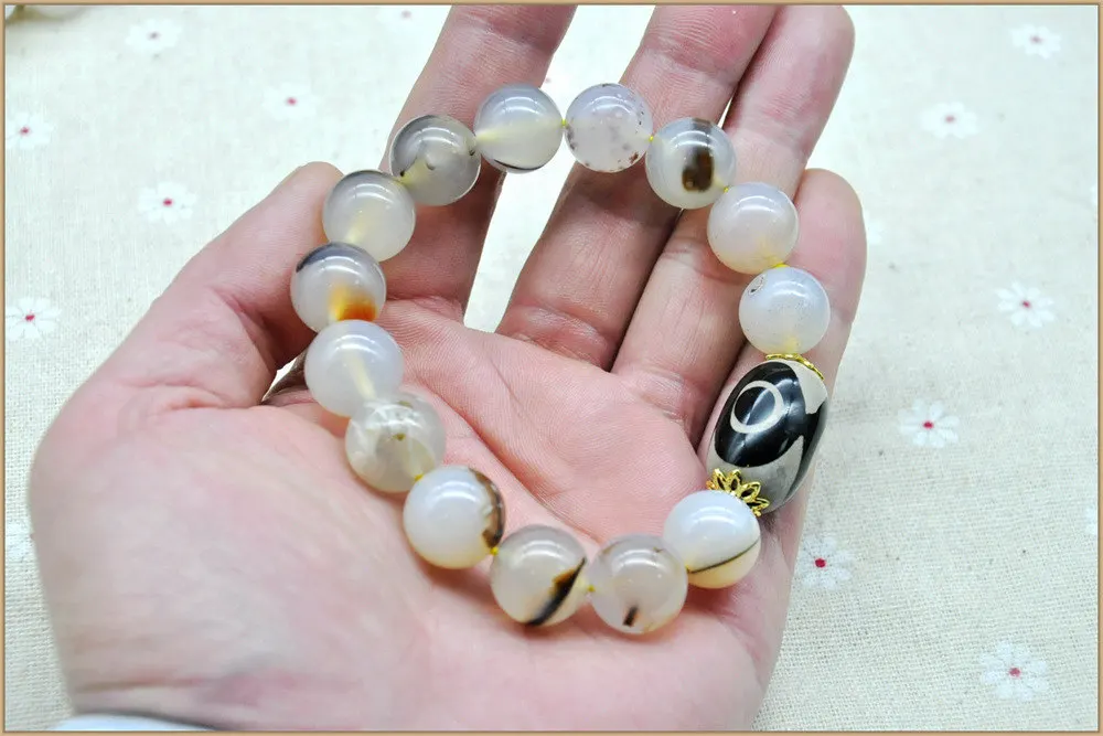 Yumten Diy натуральные изумрудные камни Kehribar колье bracciali Donna Pulseira Masculina мужские и