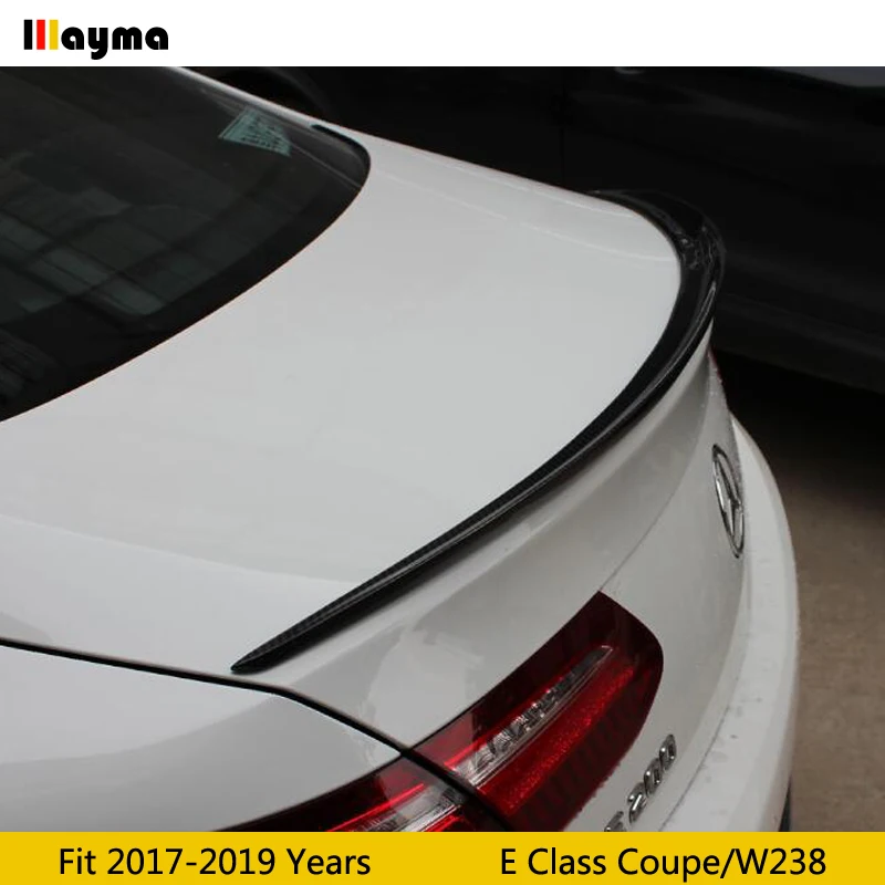 AMG стиль углеродного волокна спойлер заднего крыла для Benz E class coupe E200 E300 E400 2 двери- год W238 E63 Sport задний спойлер