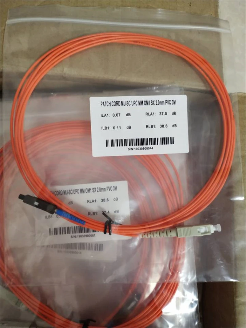 10 шт. MU 5 м Patchcord мм MU-LC MU-FC MU-SC волоконно-оптический джемпер 5mtr Simplex 50/125 62 5/125um OM1 OM2 ftth