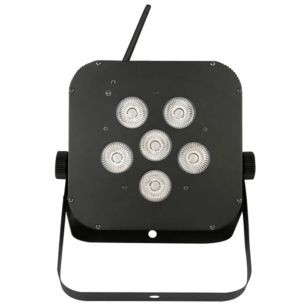 2 шт. 6x15 Вт LED сценический плоский Par свет RGBWA 5в1 батарея питания беспроводной DMX 512 |