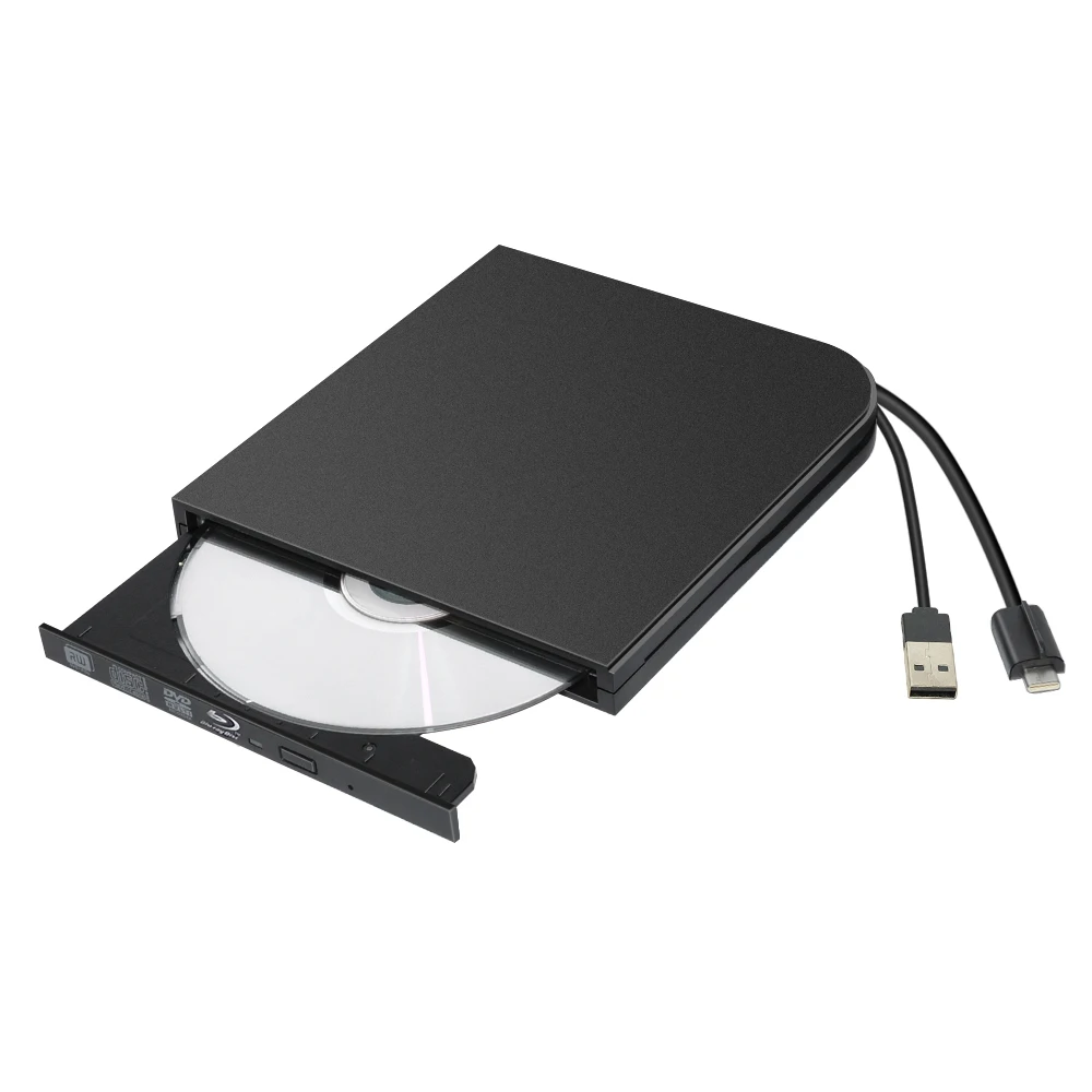 Внешний DVD-привод Type-C + USB 3 0 оптический привод Blu-Ray Combo 3D плеер CD/8/10 записывающая