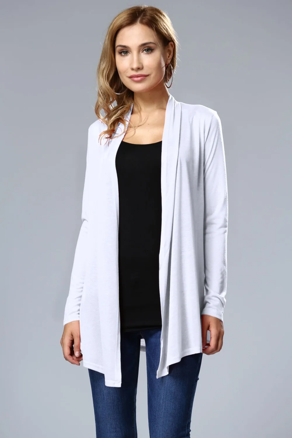 2018 elegant women open stitch casual coat spring autumn outerwear clothing white/gray/black/army green/hot pink Женская одежда